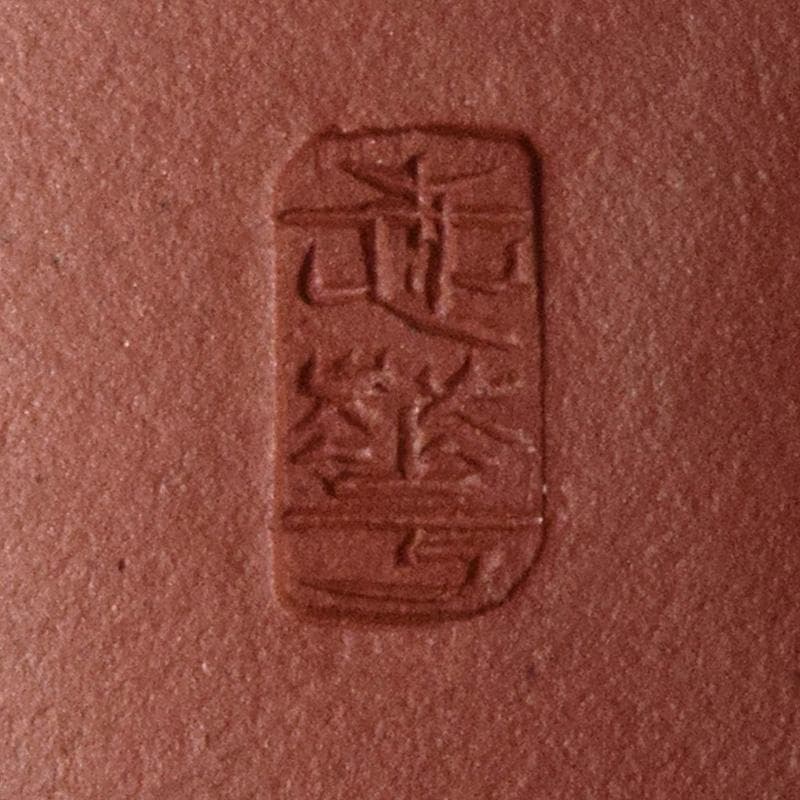 中国　紫砂　朱泥　急須　茶壷　在銘　V　R9012