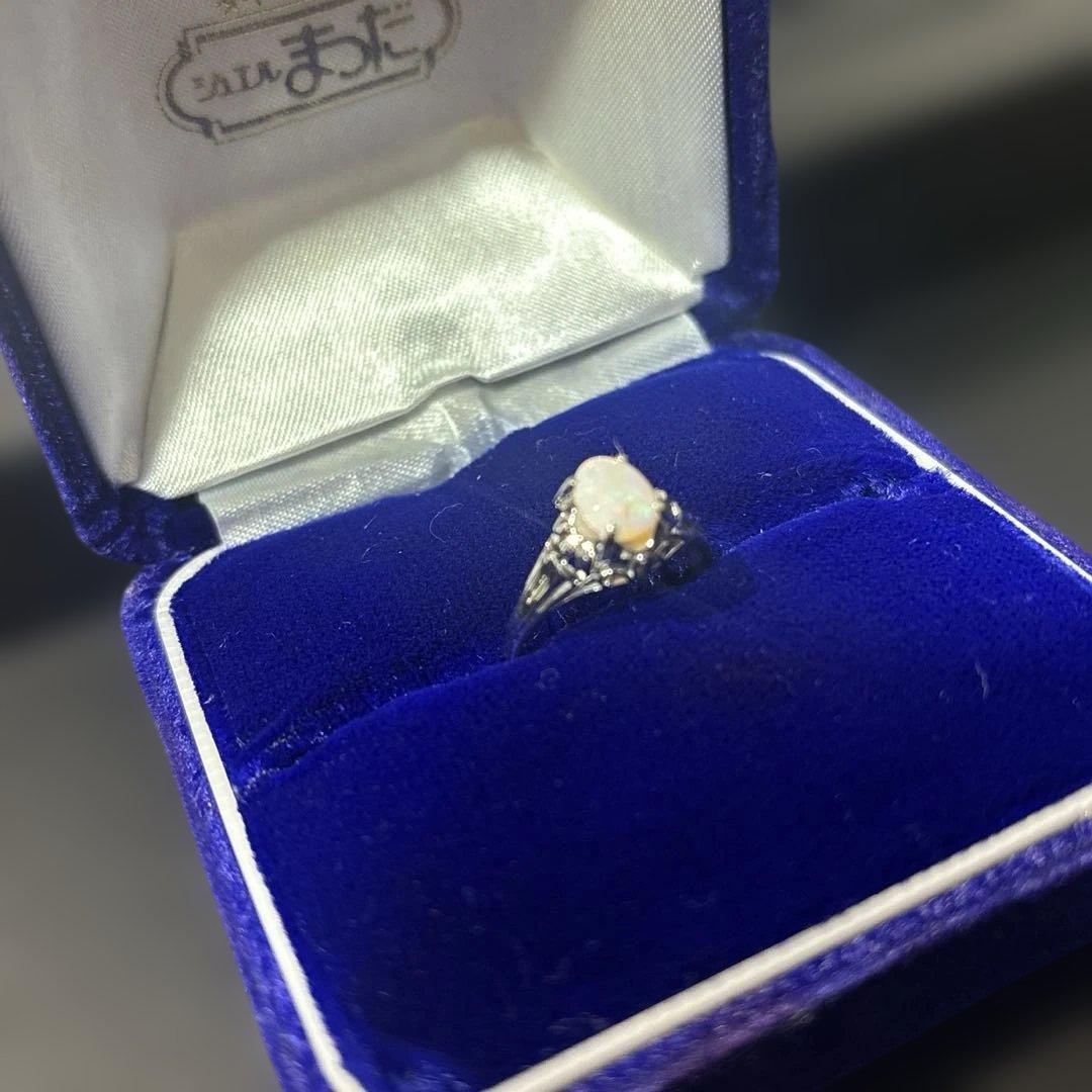 K14 WG ホワイトゴールド 指輪 リング オパール 未検査品