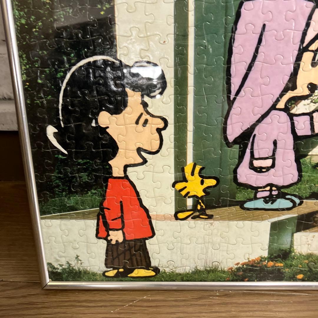 スヌーピー ピーナッツ チャーリーブラウン ジグソーパズル 完成品 フレーム