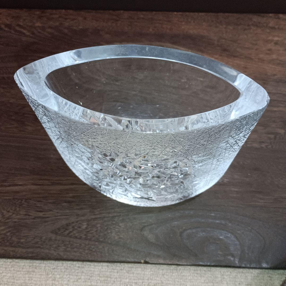 HOYAクリスタル フラワーベース 花瓶 佐々木文夫デザイン 高さ22cm希少