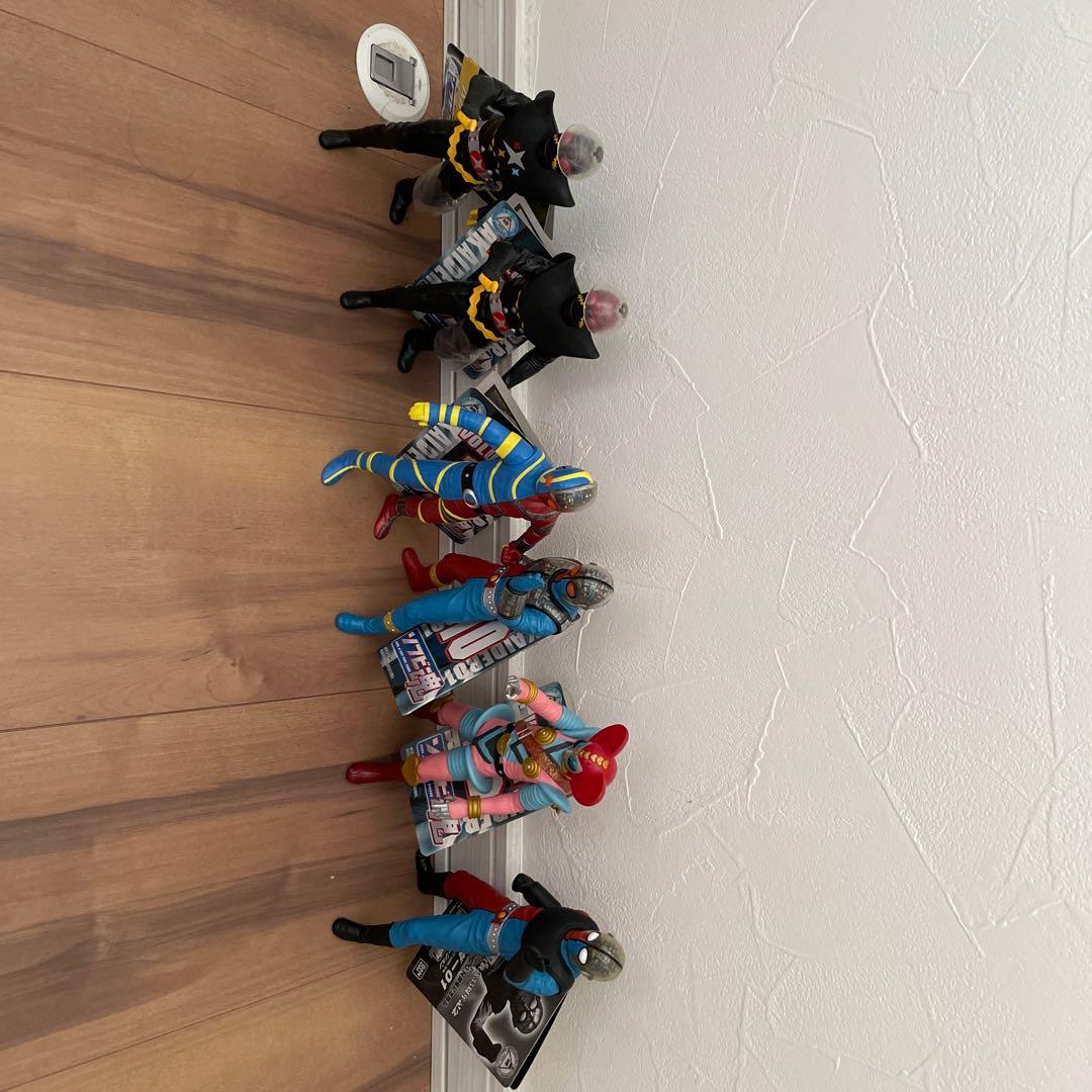 【絶版・美品・タグ付き】ソフビ魂　キカイダーフィギュア６体コンプリートセット