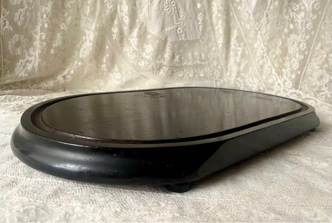 ディスプレイ台 ガラスドーム台座ナポレオン三世 ブラック フランスアンティーク