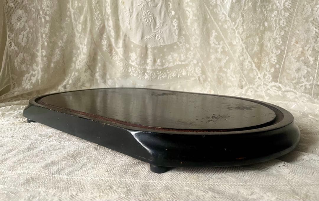 ディスプレイ台 ガラスドーム台座ナポレオン三世 ブラック フランスアンティーク