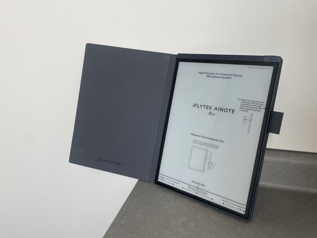 【美品】iFLYTEK AINOTE Air2 本体＋専用ケース（紺）＋替え芯