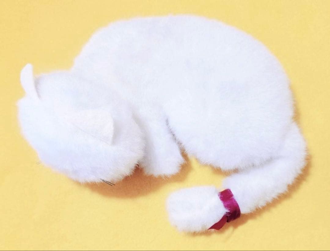 1970年代製エトワールetoileビンテージぬいぐるみ白猫ネコ昭和レトロ人形