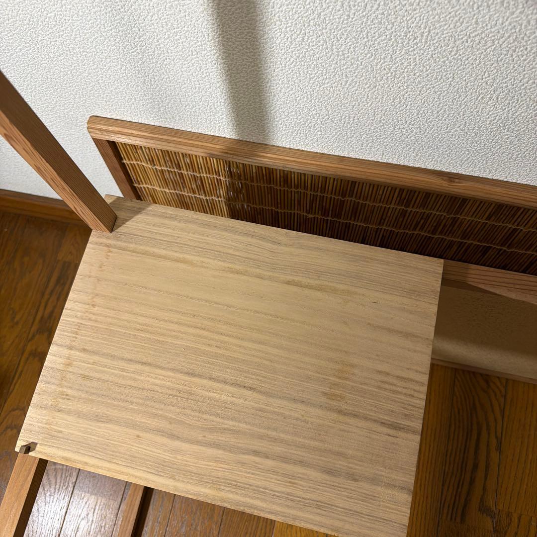 茶道具 自在棚 逆勝手点 【 織田有楽斎好写 台目棚 】 清峯