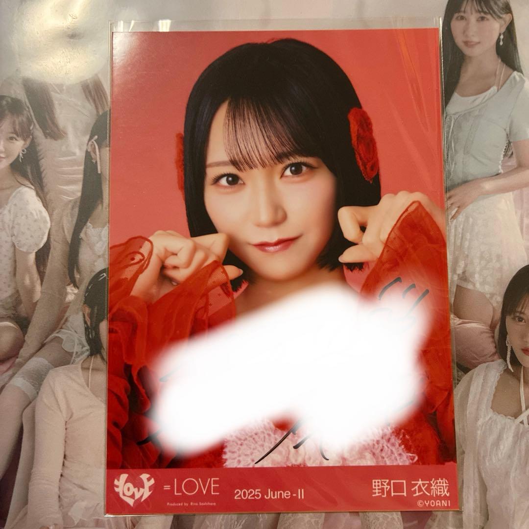 g*n様 とくべチュ、して　歌唱衣装②ヨリ　野口衣織　 直筆