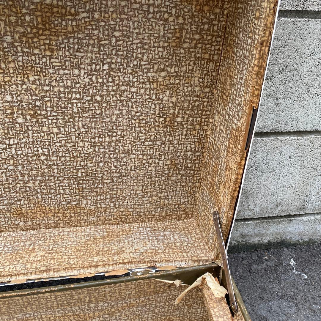 アンティーク木製トランクケース