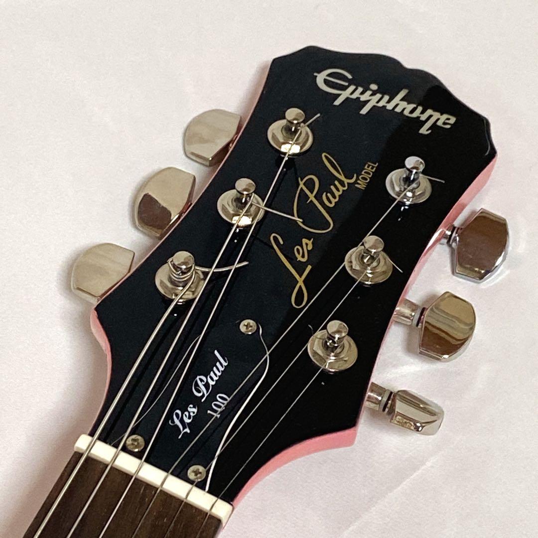 エピフォン レスポール100 ピンク エレキギター 限定品 稀少