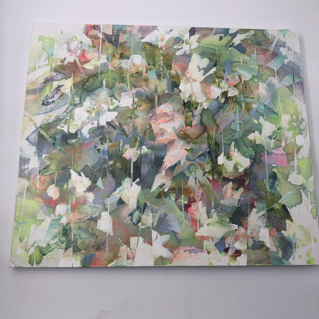 雨香　新直子　2022 アクリル　キャンパス　一点物