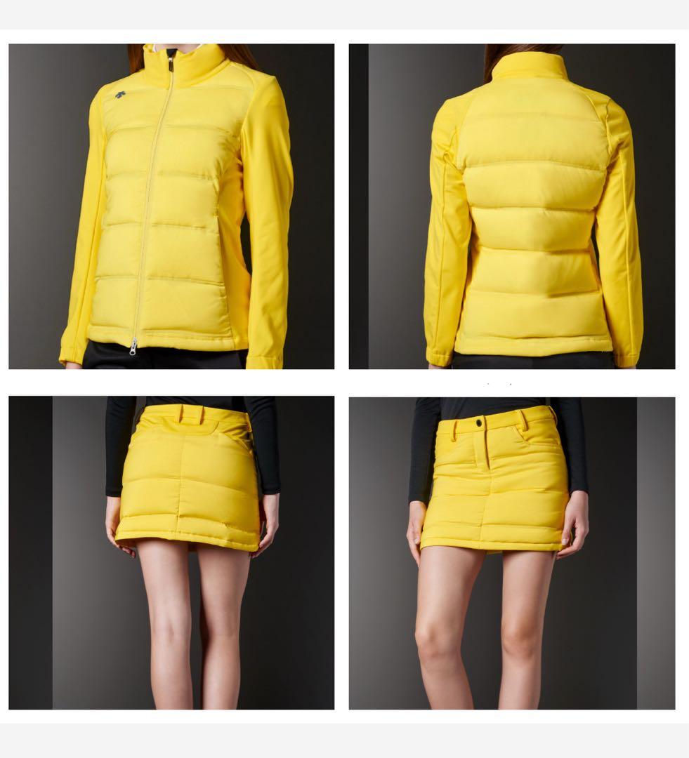 デサントゴルフ　ダウンジャケット　ダウンスカート　セットアップ　防寒　上下セット