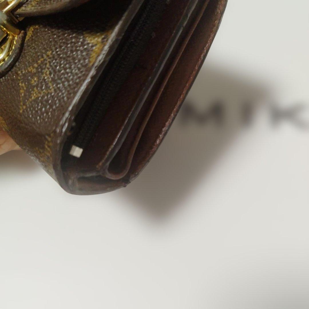 LOUIS VUITTON 三つ折り財布 ブラウン