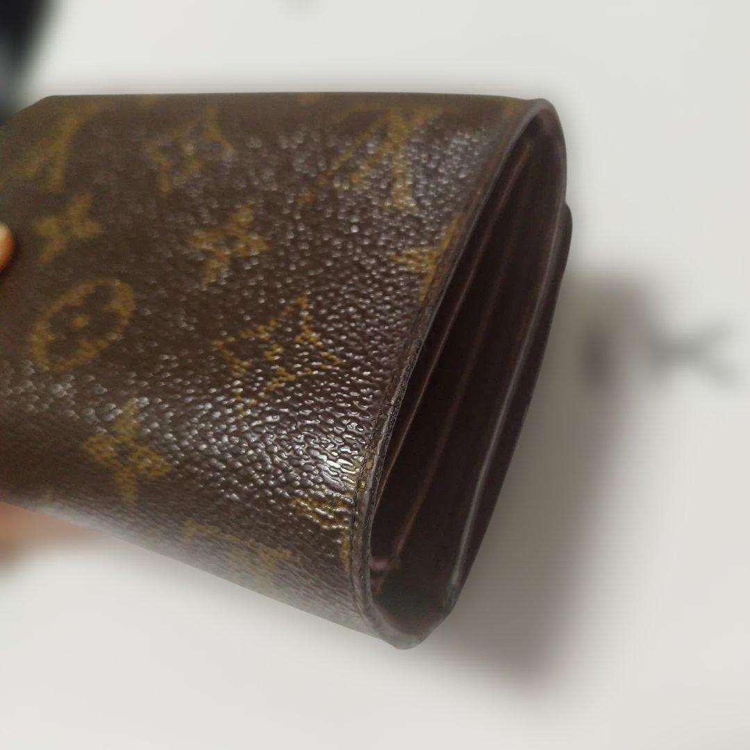 LOUIS VUITTON 三つ折り財布 ブラウン