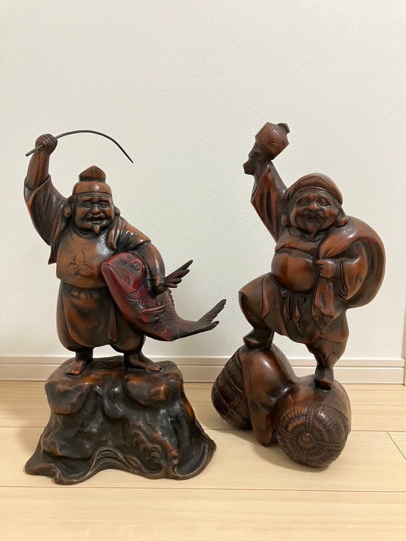 七福神　恵比寿様　大黒天様　商売繁盛　開運　風水　縁起物　骨董品　置物