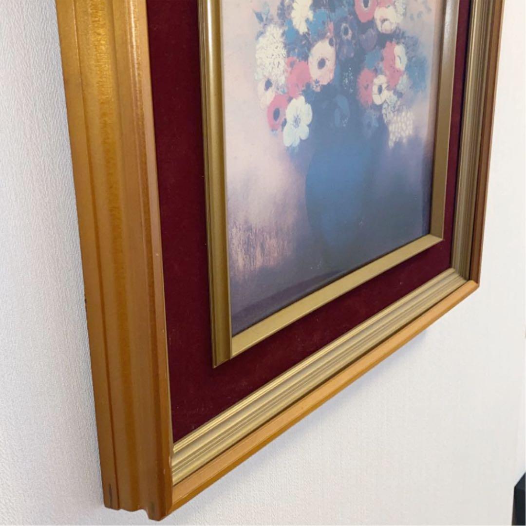 インテリア絵画　ルドン「花瓶の花」高級複製画