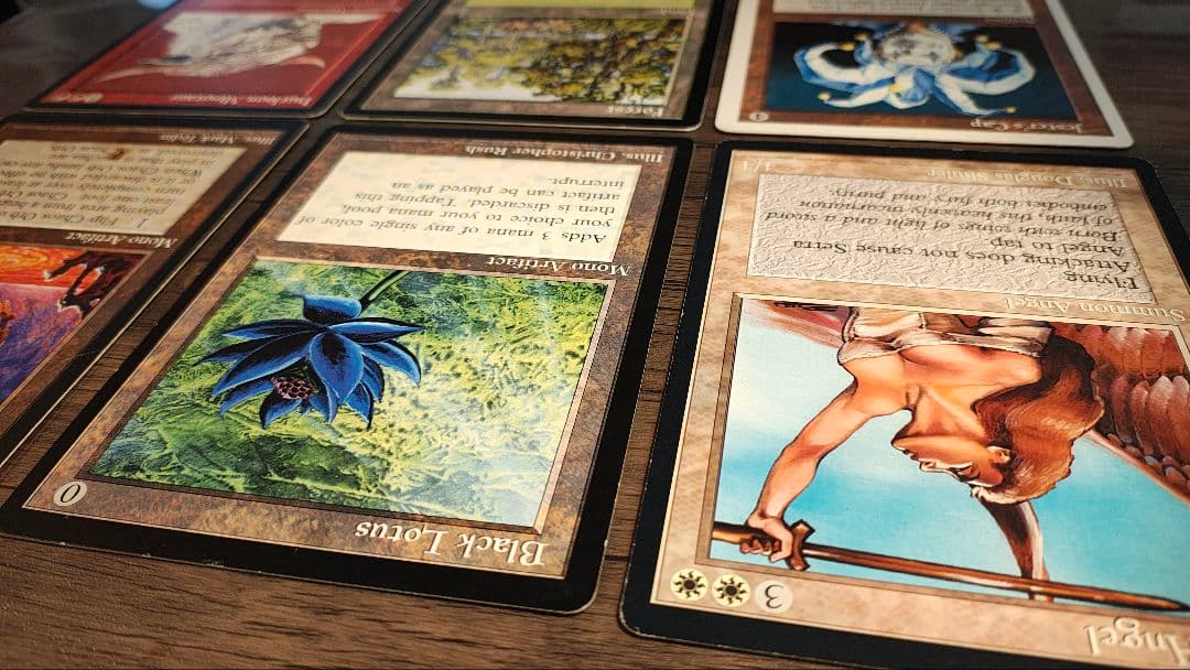 大判カード Black Lotus Serra Angel等 合計６枚 MTG