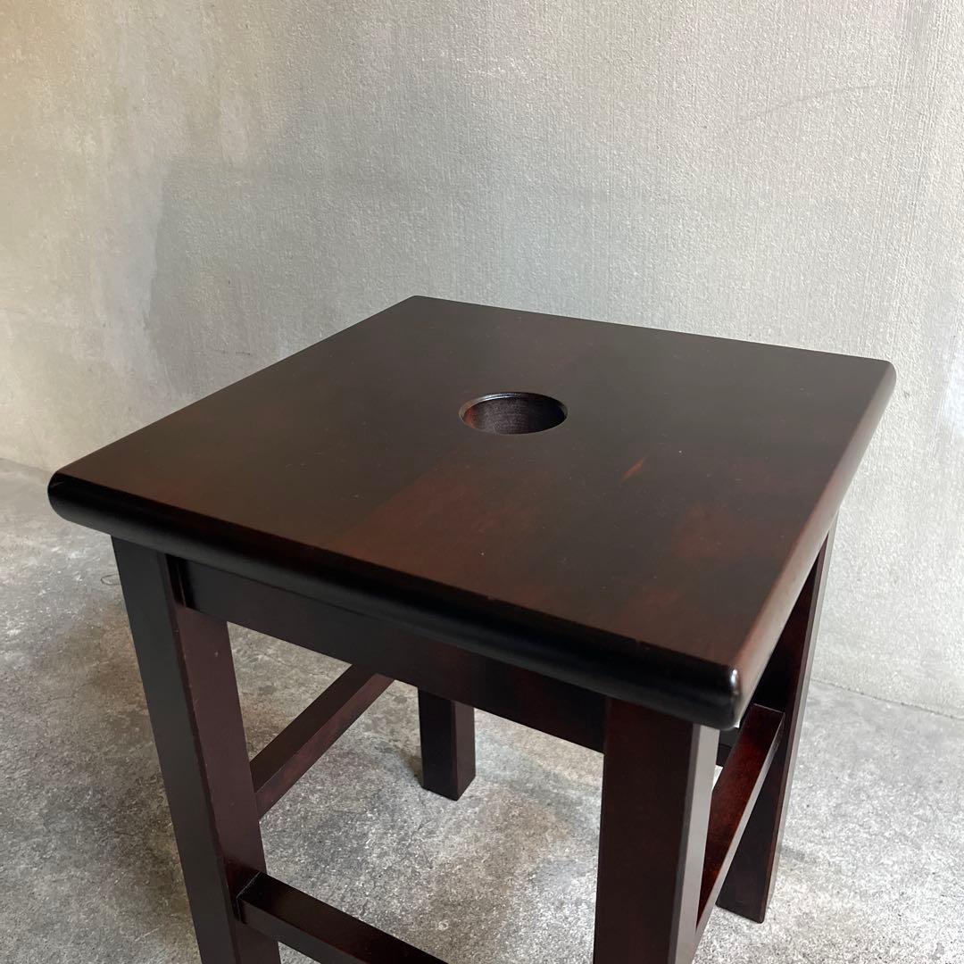 北海道民芸家具　樺材スツール　オールドヴィンテージ