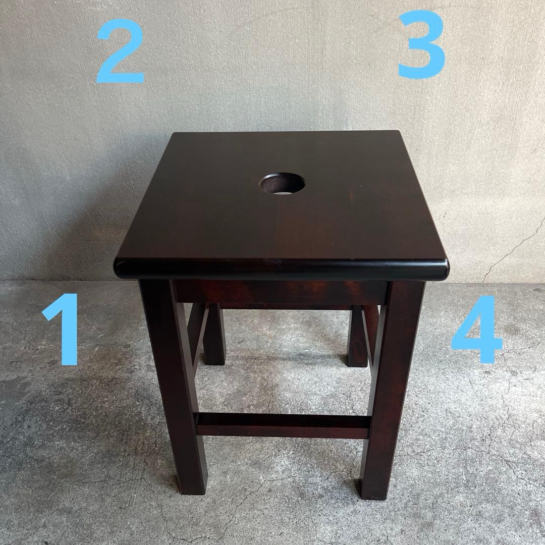 北海道民芸家具　樺材スツール　オールドヴィンテージ