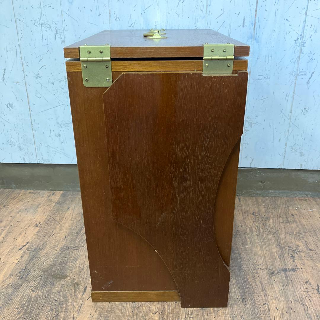 A-4 昭和レトロ ドロップリーフ式 テーブル 折りたたみ式 木製 収納棚