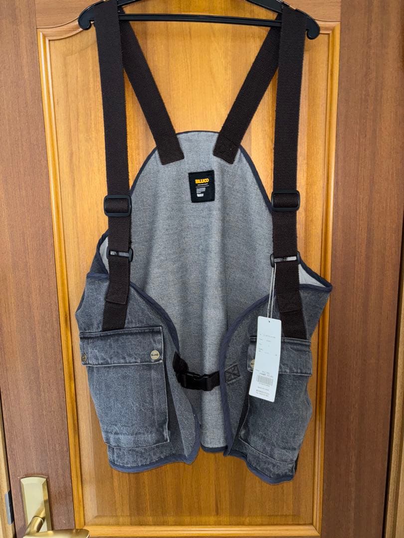 BLUCO/12OZ DENIMUTILITY VEST(BLK)サイズF