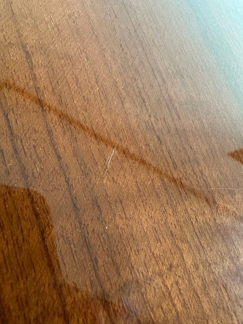 イタリア製 ダイニングテーブル 楕円 1象嵌 猫脚 鏡面 140cm ※i4※