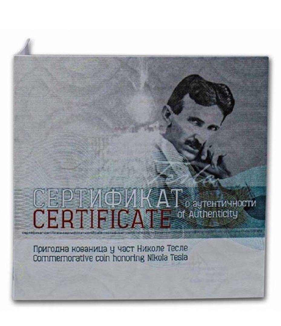 2023年　テスラ銀貨　プルーフver 宇宙の秘密　1オンス　1枚