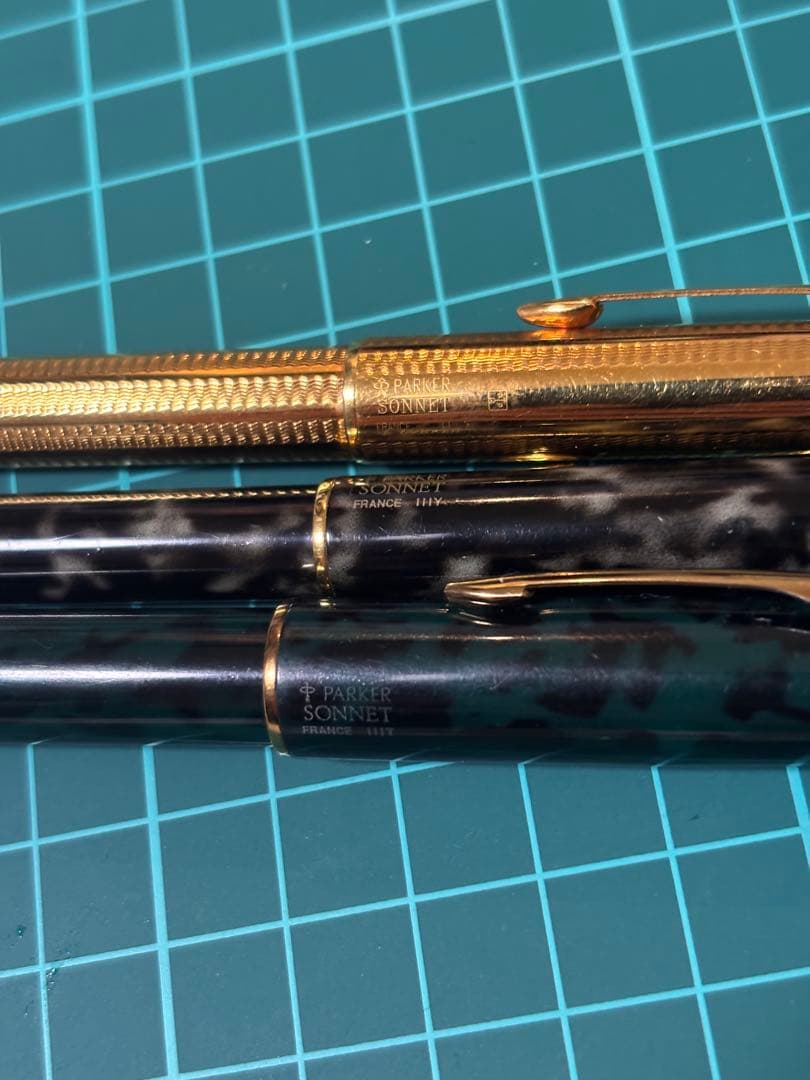 ✨3本セットPARKERソネット万年筆&シャープペンシルセット&ボールペンマダラ