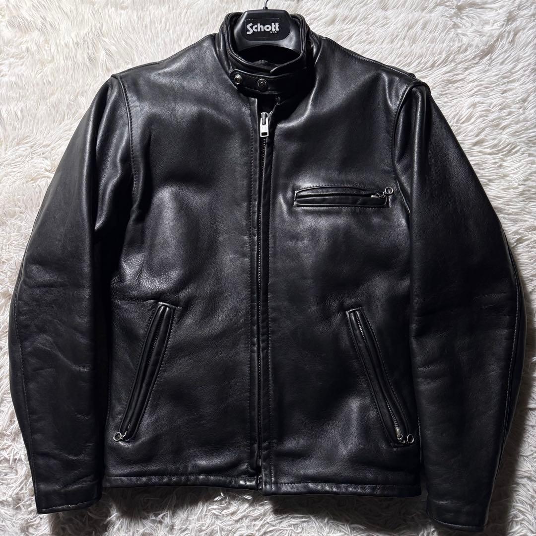 【米国製】schott ライダースジャケット　シングル　641 本革