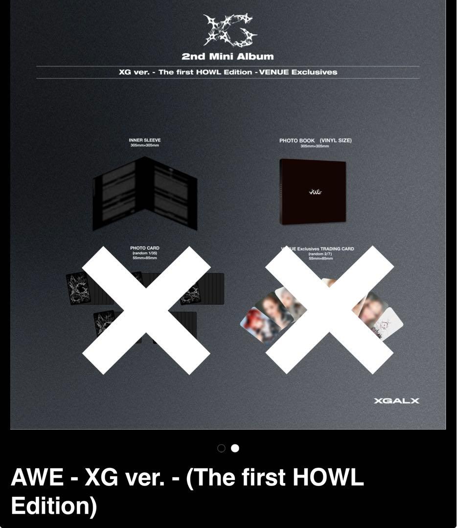 XG AWE US 会場 限定 vinyl 開封済み トレカなし レコード
