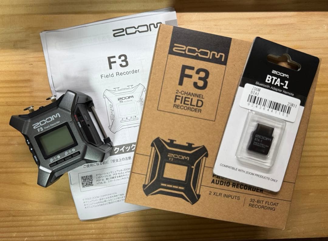 は*の様 【セット】ZOOM F3 フィールドレコーダー + BTA-1