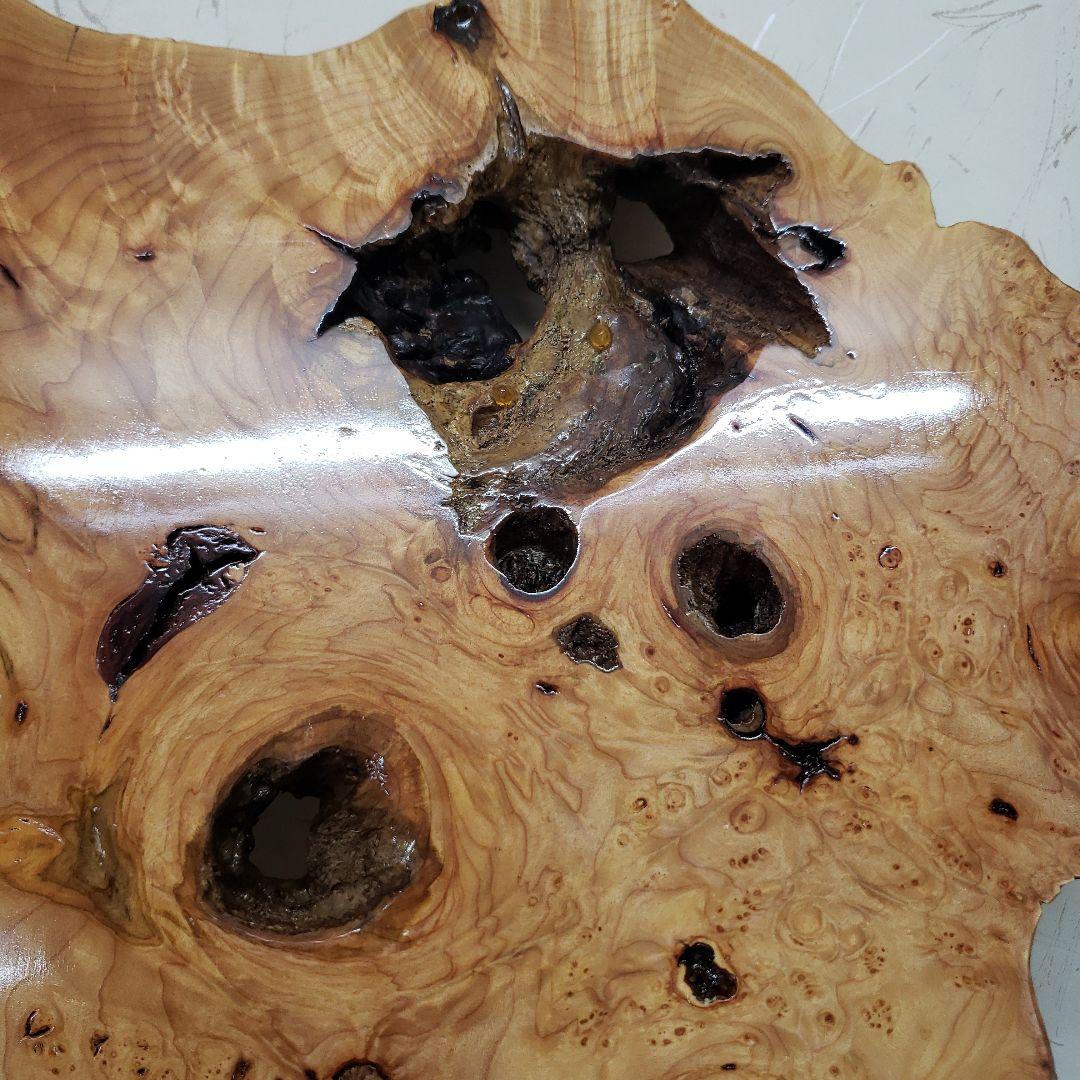 蔵出し特価　花梨こぶ玉杢敷台 約68×45×5cm　無垢材