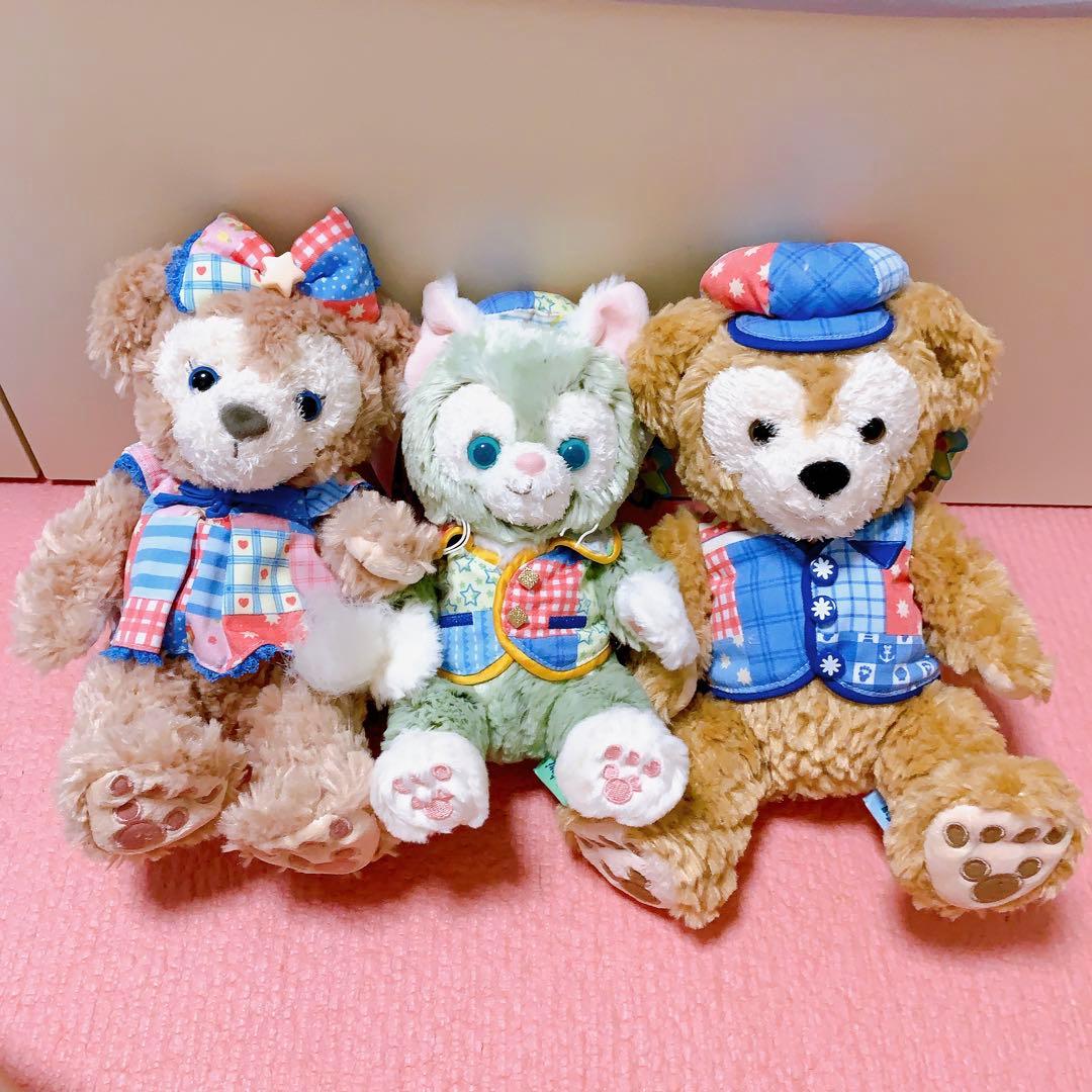 【お顔厳選】ダッフィー  シェリーメイ　ジェラトーニ　ss ぬいぐるみ　セット