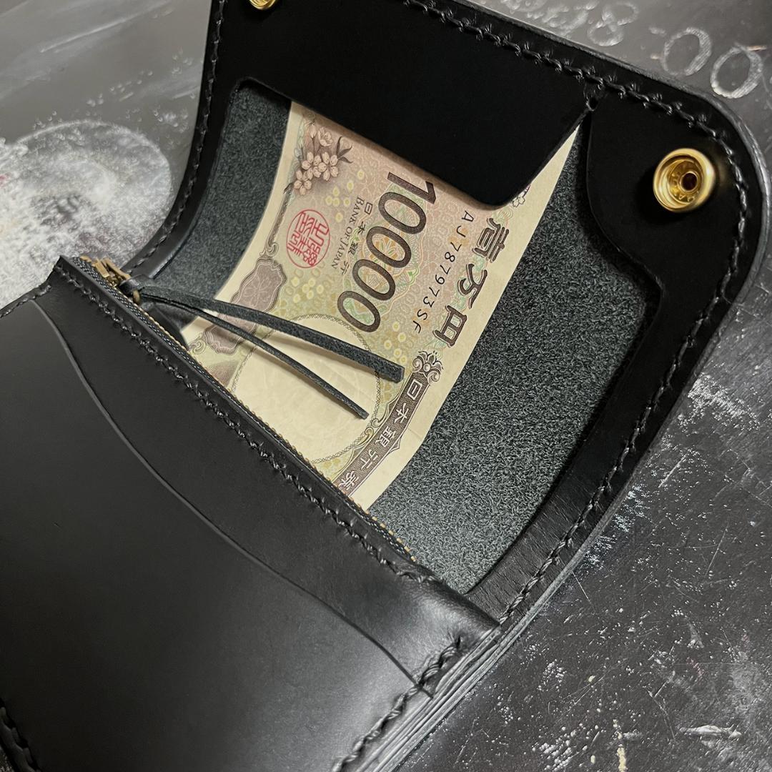 トラッカーウォレット ミドルトラッカーウォレット イタリアレザー 3層 #340