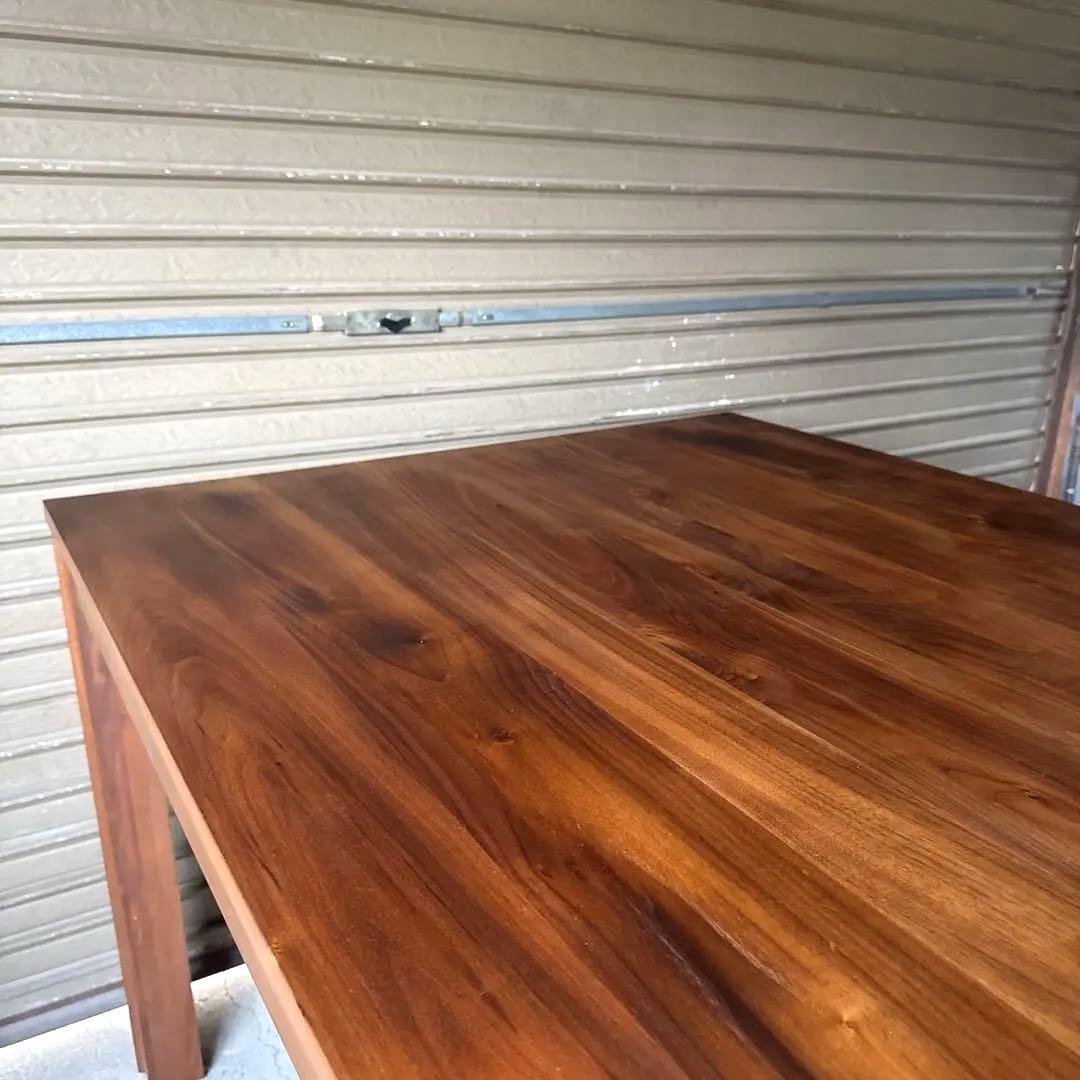 ダイニングテーブル　ウォールナット　無垢　180cm メンテナンス済み　送料込み