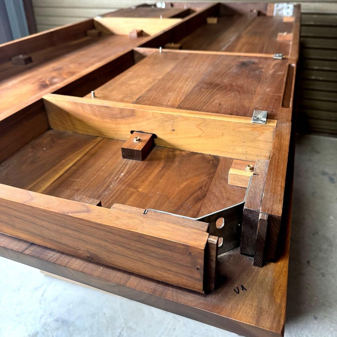 ダイニングテーブル　ウォールナット　無垢　180cm メンテナンス済み　送料込み