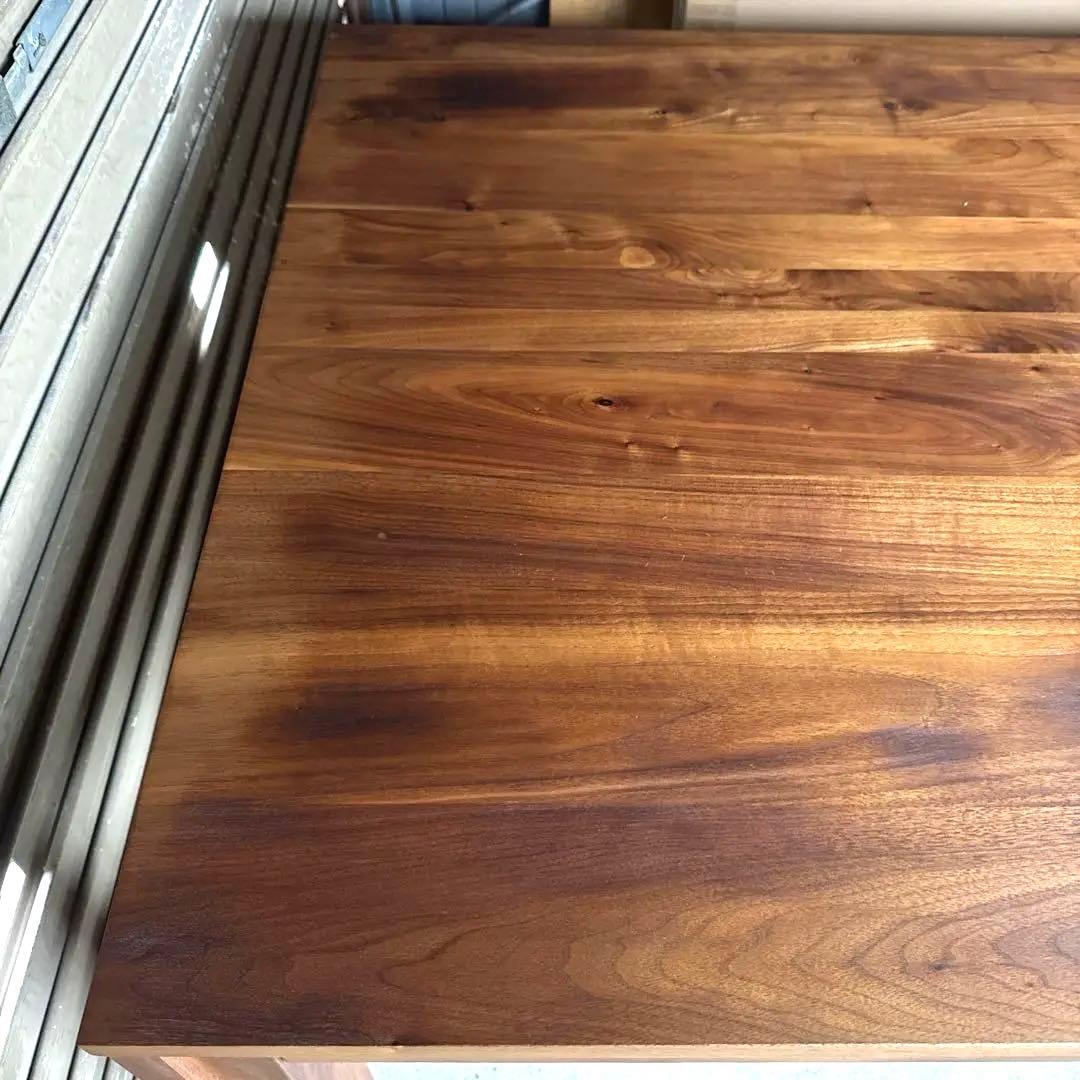 ダイニングテーブル　ウォールナット　無垢　180cm メンテナンス済み　送料込み