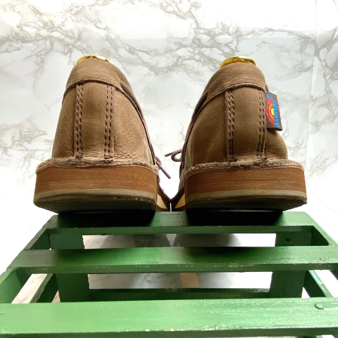 美品 レインボーサンダル モカ ローファー ブラウン 25cm 希少 スリッポン