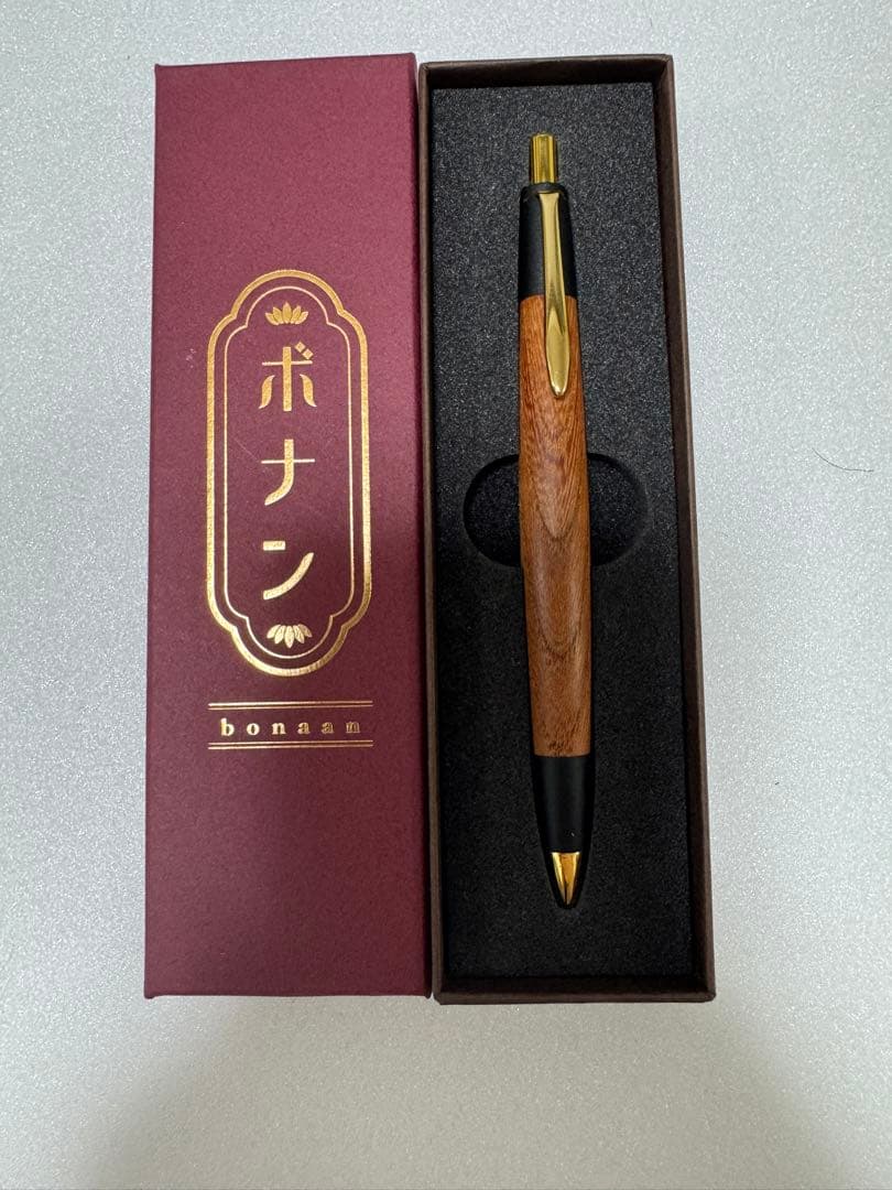 美杢‼️ ボナンペン　欅　シャープペンシル0.5mm 真鍮金具