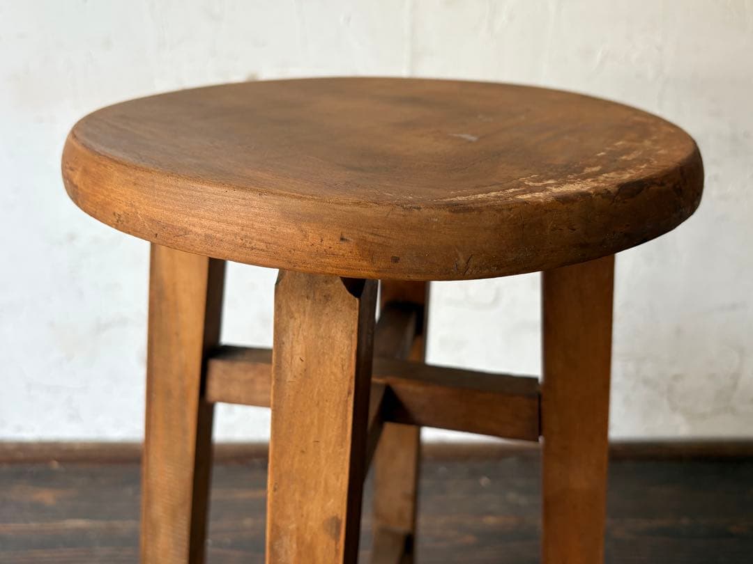 丸椅子 木製シンプルスツール　子椅子