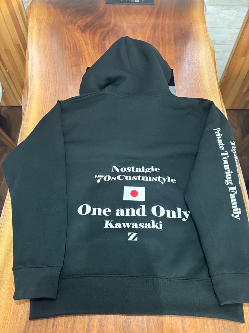 カワサキ　Z1Z2 Z400FX パーカー　黒　サイズM