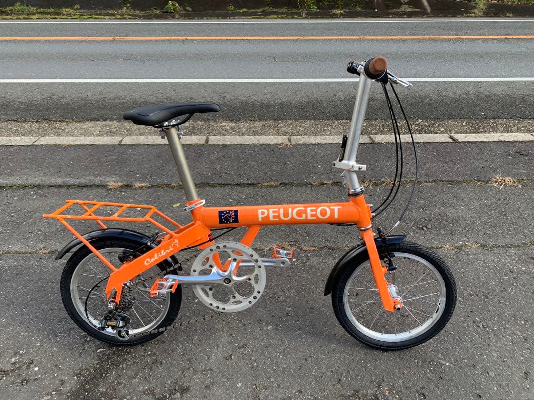 【即乘】送料無料 PEUGEOT 折り畳み自転車7速 ミニベロ 小径車16インチ
