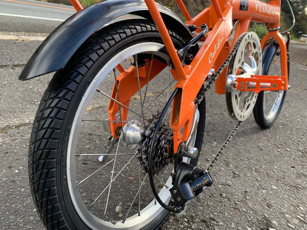 【即乘】送料無料 PEUGEOT 折り畳み自転車7速 ミニベロ 小径車16インチ