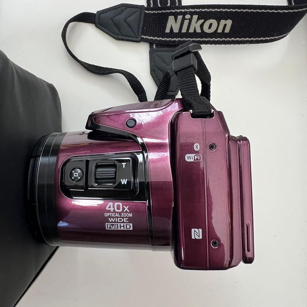 Nikon COOLPIX B500 紫 ストラップ ケース付き