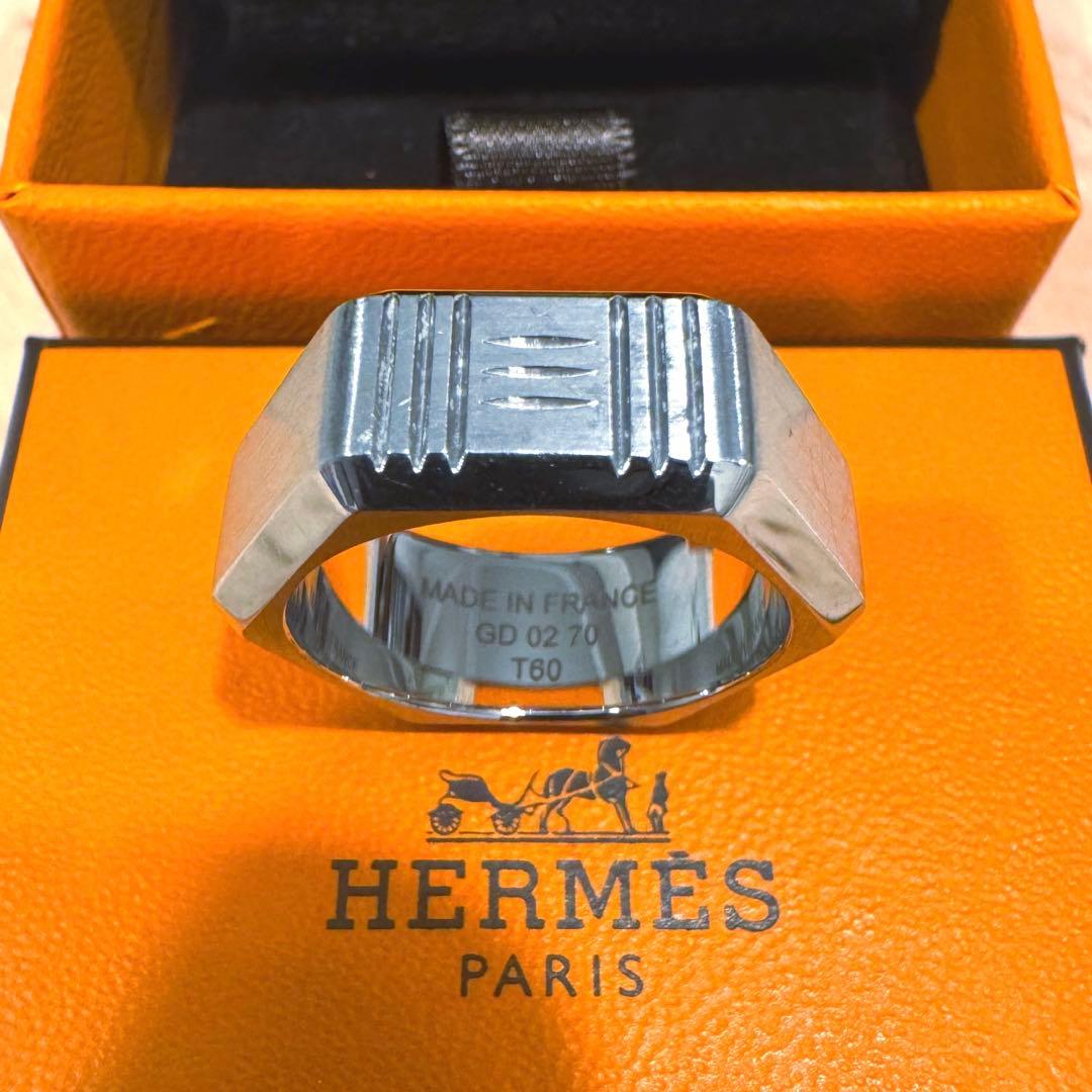 希少 HERMES Toolboxリング 60 メンズ 指輪 ツールボックス