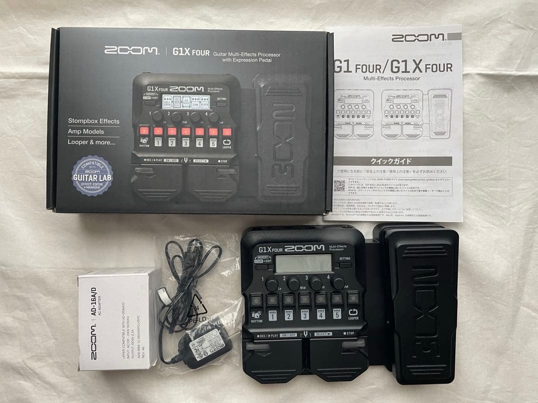 ZOOM G1X FOUR 別売純正ACアダプター付き