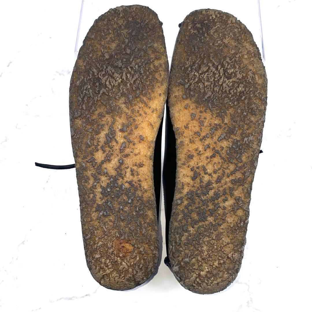 【美品】Clarks LUGGER BLK SMOOTH LEATHER 27