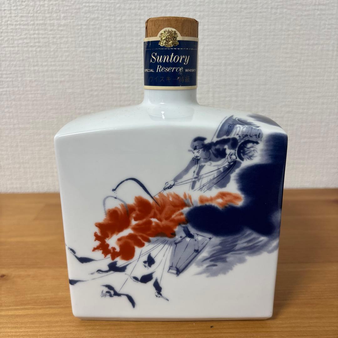 サントリーウイスキー　スペシャルリザーブ　ぎふ中部未来博覧会　記念ボトル　陶器