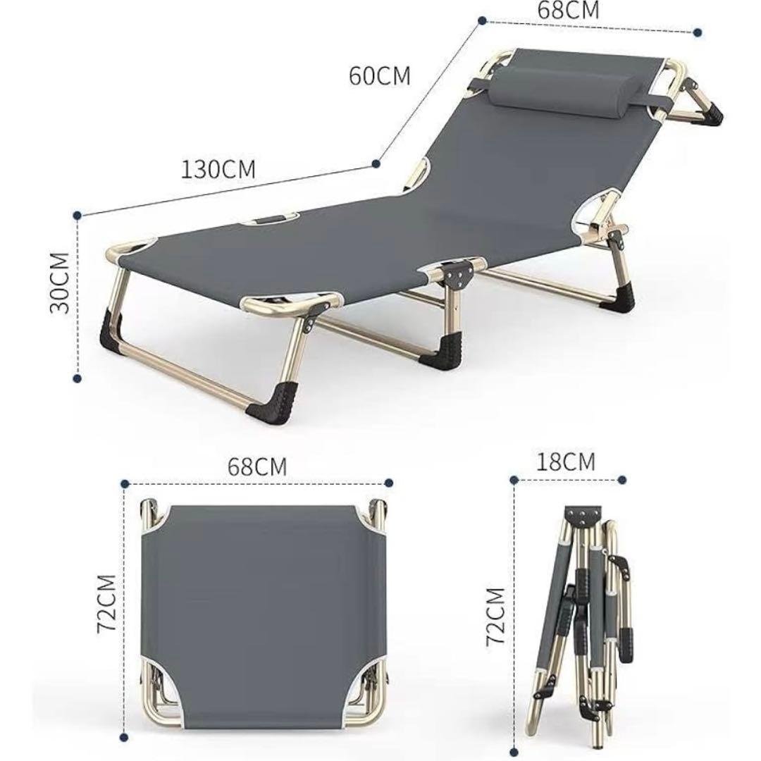 折りたたみベッド 簡易ベッド 折り畳み 室内 黒 ブラック 家具