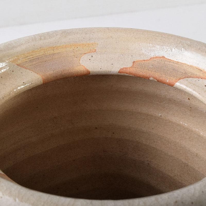 茶道具　人間国宝　荒川豊蔵作　志野焼　古志野　水差　共箱　M　R8690H