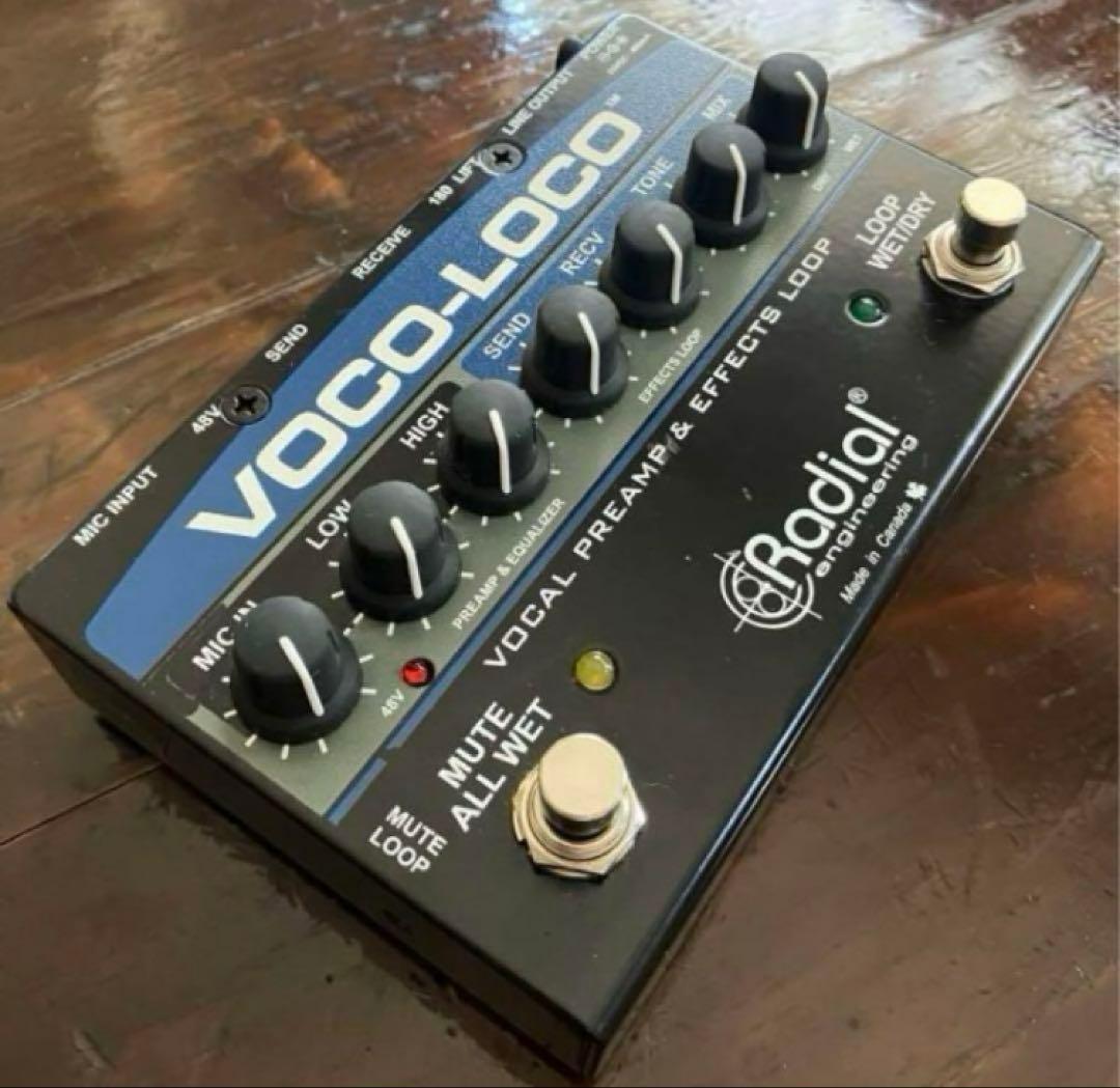 Radial VOCO-LOCO ボーカル、ギター、エフェクトループスイッチャー